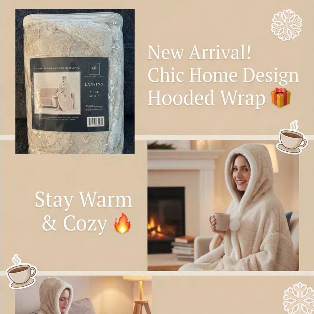 Super soft hooded wrap